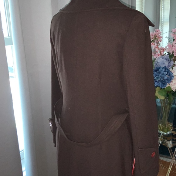 Brown wool coat - Picture 2 of 4